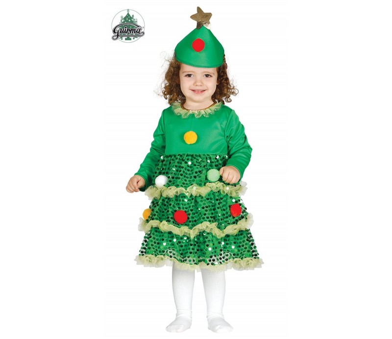 Vestito Albero di Natale BIMBA tg 12-24 mesi