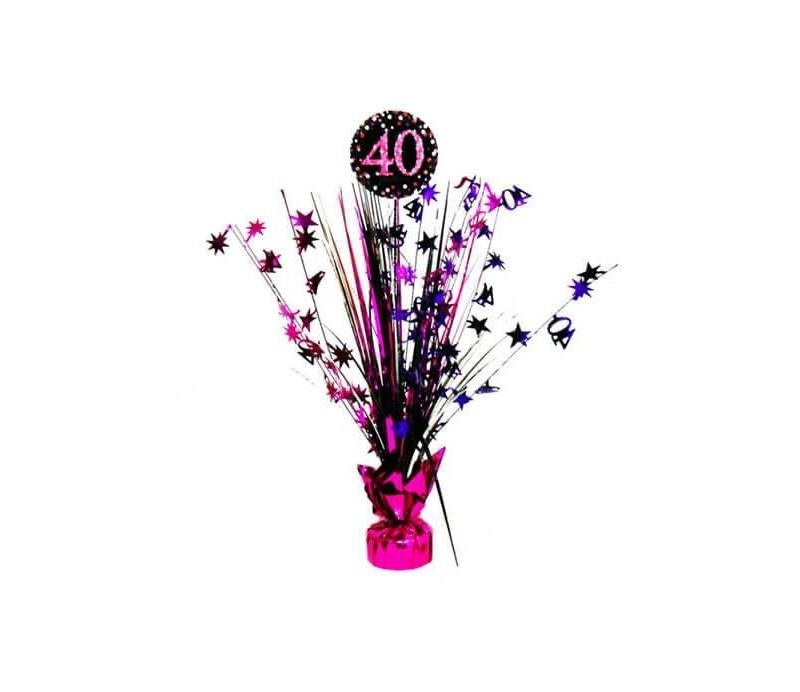 Centrotavola per Compleanno 40 Anni Donna. 46 cm