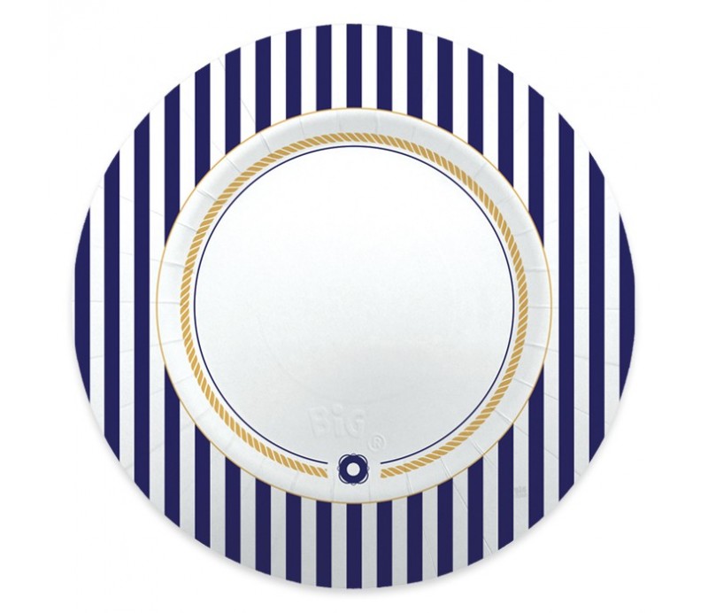 SottoPiatto "Tema Marinaresco". 30 cm. 8 Pz.