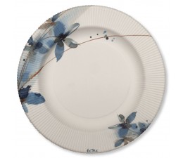 Piatto Piccolo Collezione Blue Flowers. 21 cm. 8 Pz