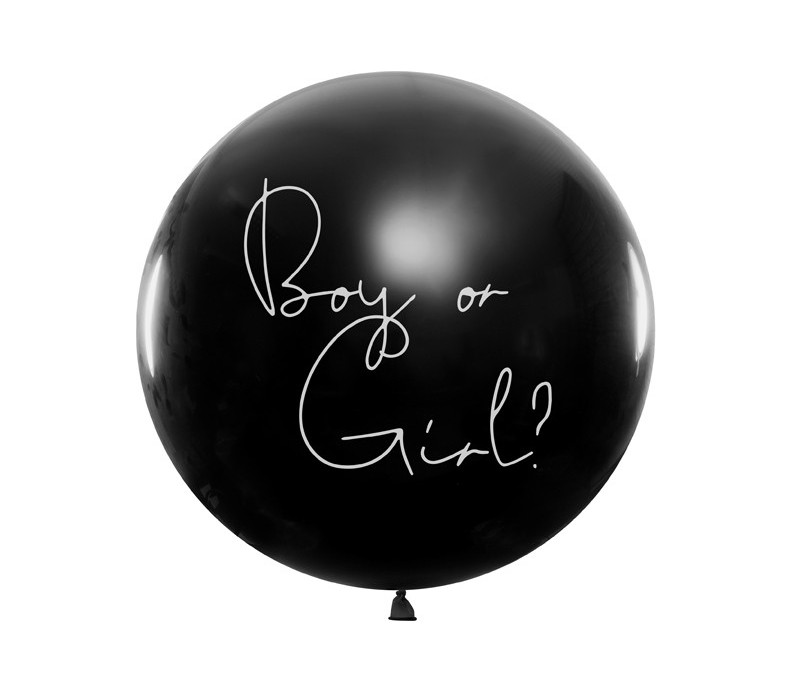 Palloncino Gigante con Coriandoli Interni Rosa Boy or Girl ? 100 cm