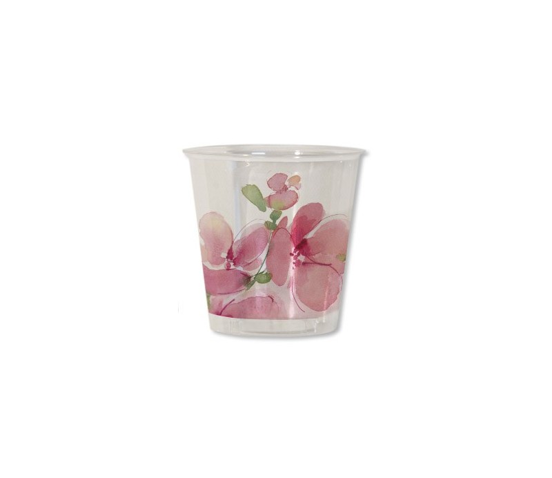 Bicchieri Kristal Collezione Pink Flowers 250 cc 8 Pz