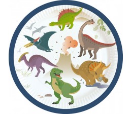 Piattini Dinosauri 8 pz cm18