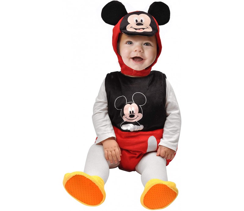 Partycolare- Costume Carnevale Bambino Topolino - Mickey Mouse 6/12 mesi