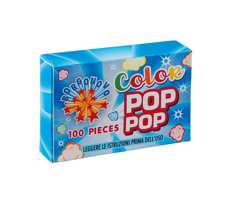 Color POP 100 pezzi petardi scoppiettanti senza accensione gr0.0005 età  minima vendita 14 anni