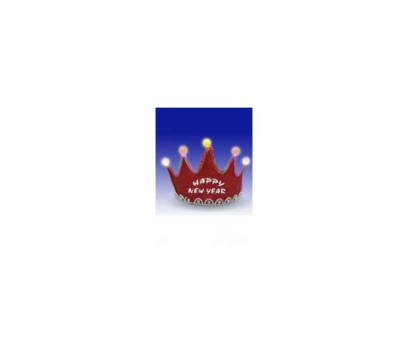 Coroncina Happy New Year Con Luci Led