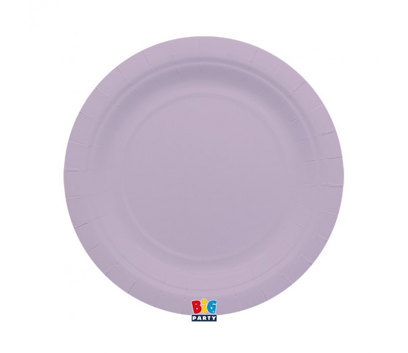 Piatto 24cm Grande in carta bio 25pz per alimenti Lavanda